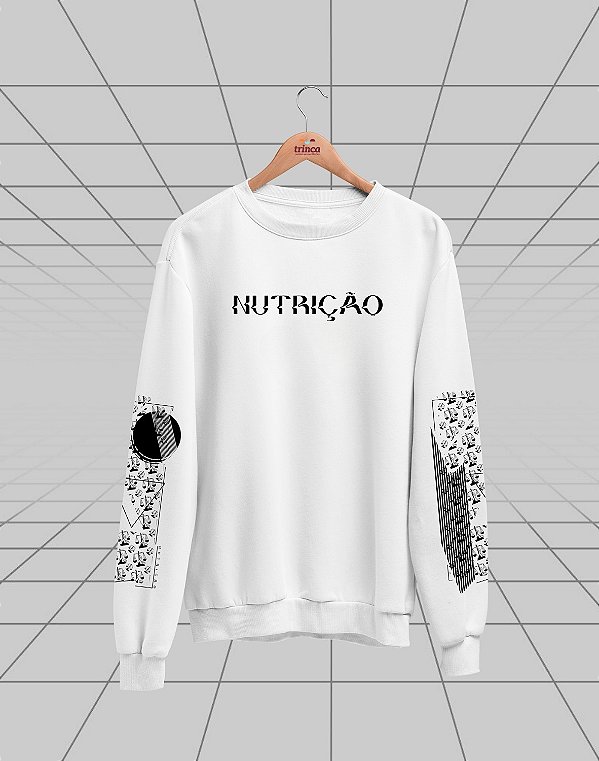 Moletom Básico Flanelado - Nutrição - Abstrato - Basic