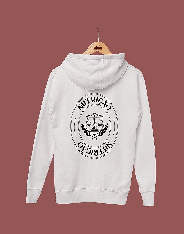 Moletom Canguru Flanelado - Nutrição - Brasão - Basic