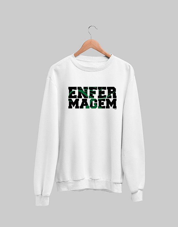 Moletom Básico Flanelado - Enfermagem - Encaixe - Basic