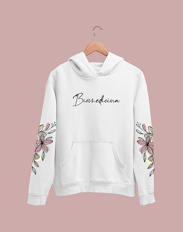 Moletom Canguru Flanelado - Biomedicina - Delicado - Basic