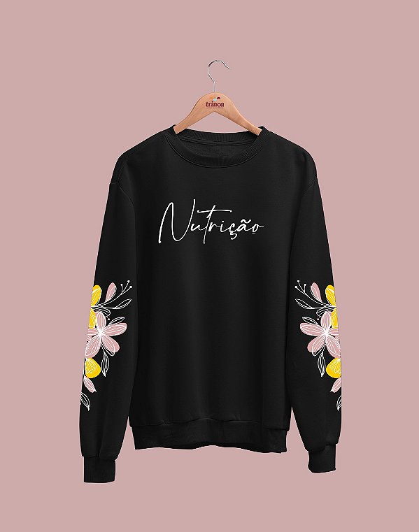 Moletom Básico Flanelado - Nutrição - Delicado - Basic