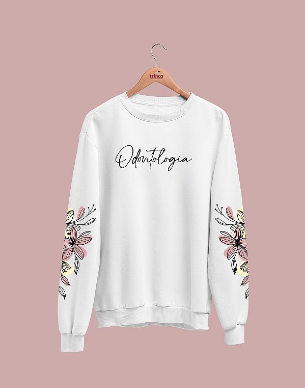 Moletom Básico Flanelado - Odontologia - Delicado - Basic