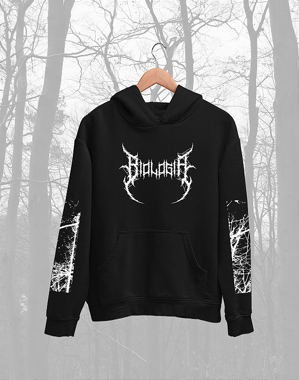 Moletom Canguru Flanelado - Biologia - Death Metal - Basic