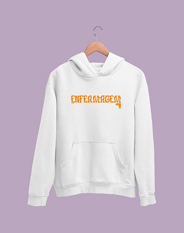 Moletom Canguru Flanelado - Enfermagem - Surrealismo - Basic