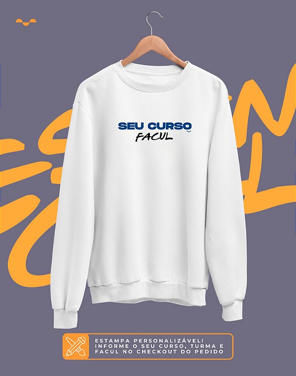 Moletom Básico (Flanelado) - Essencial - Todos (Personalizáveis)