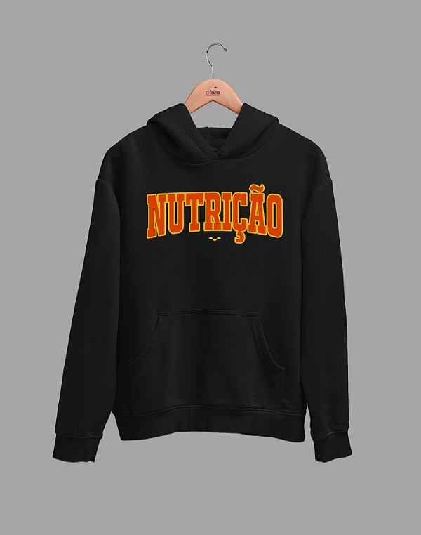 Outlet - Moletom Canguru - Nutrição - College - TROCA NÃO DISPONÍVEL