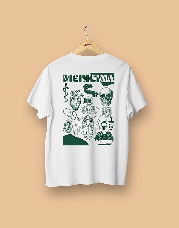 Camisa Universitária - Medicina - É arte - Basic