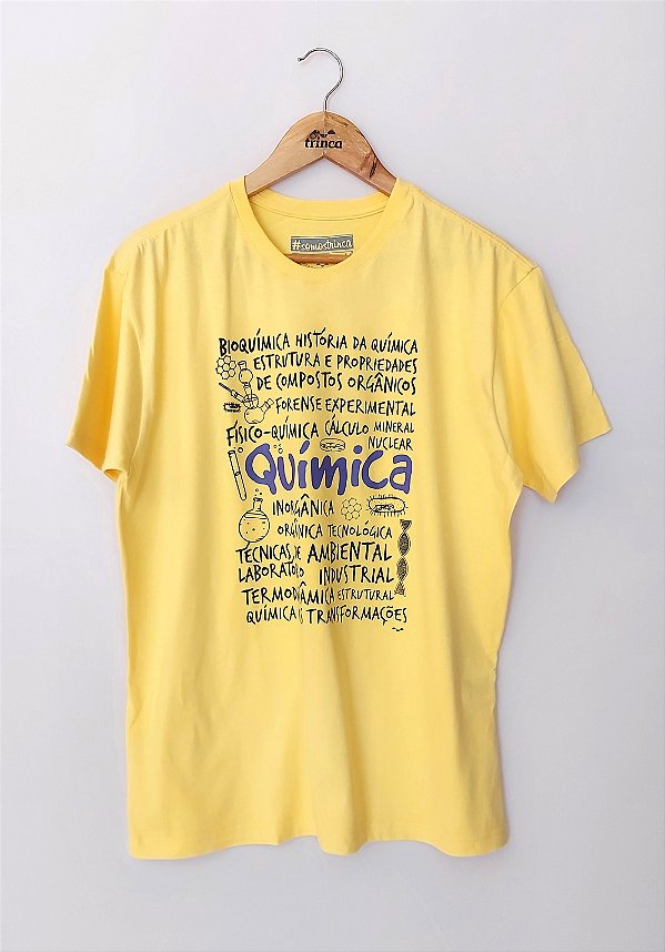 OUTLET - Camisa - Química - Amarela - TROCA NÃO DISPONÍVEL