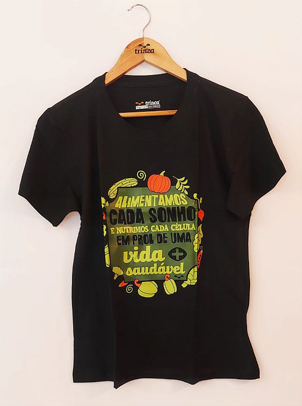 OUTLET - Camisa - Nutrição  - Preta - TROCA NÃO DISPONÍVEL
