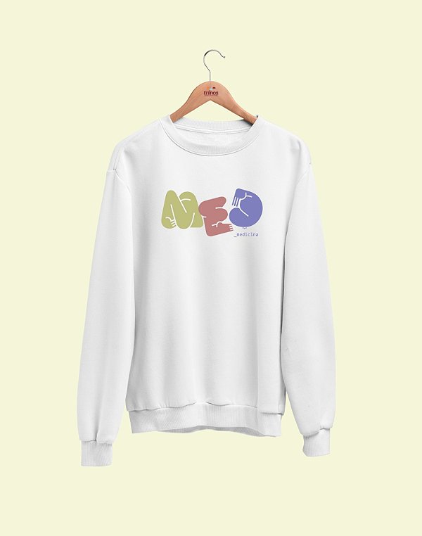 Moletom Básico Flanelado - Medicina - Burburinho - Basic