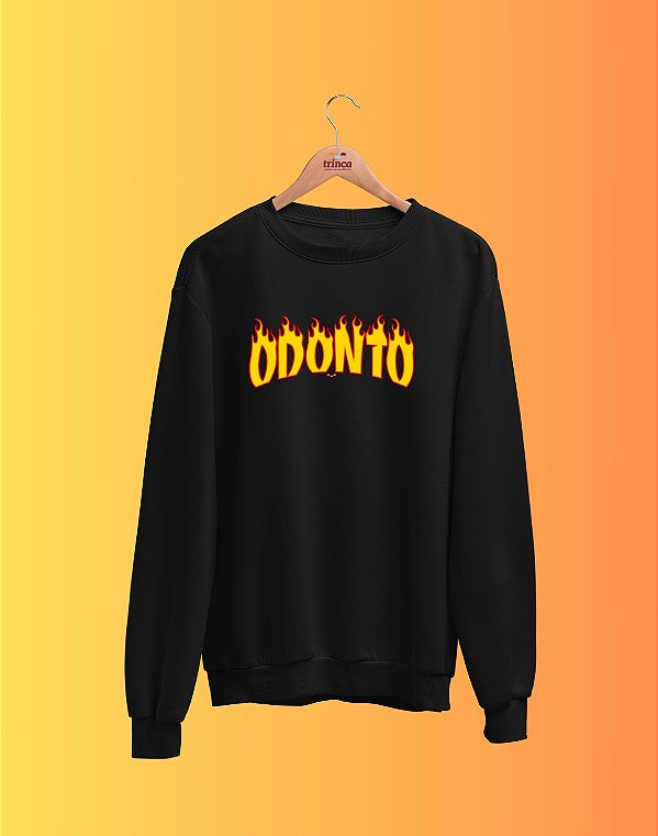 Moletom Básico Flanelado - Odontologia - Flames - Basic