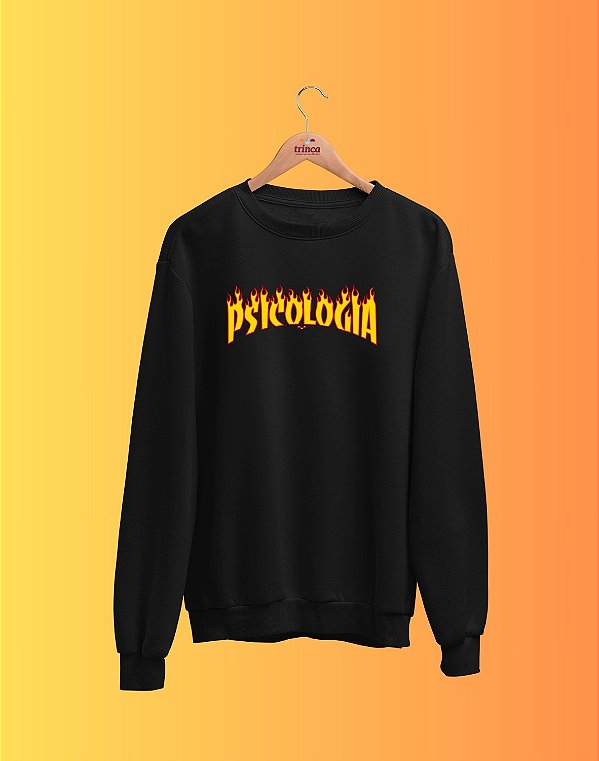 Moletom Básico Flanelado - Psicologia - Flames - Basic