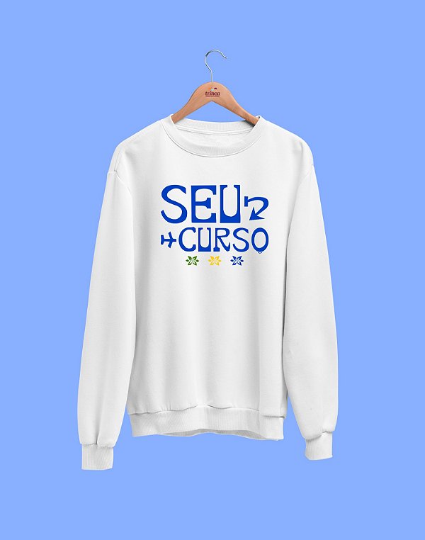 Moletom Básico Flanelado - Seu curso (Personalizável) - Gentileza - Basic