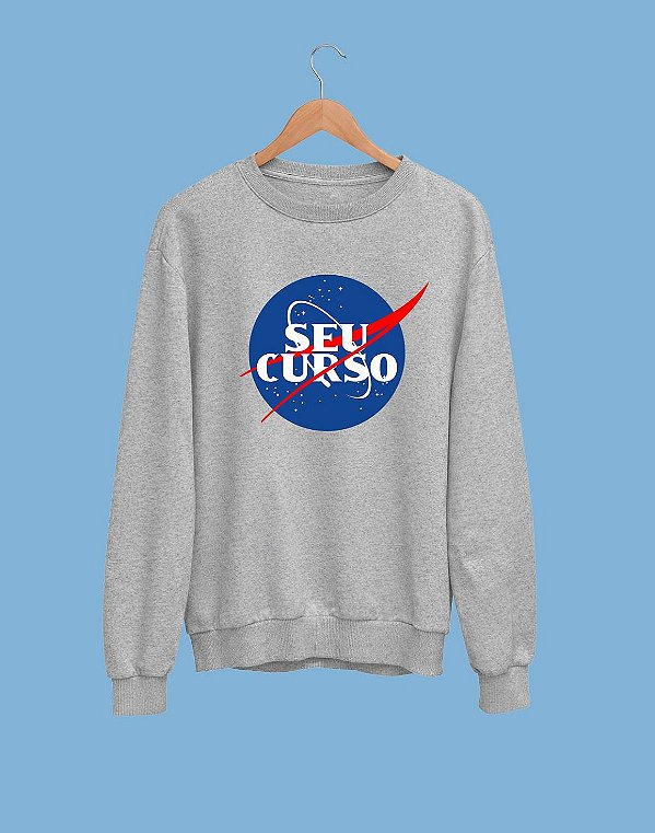 Moletom Básico Flanelado - Seu curso (Personalizável) - Nasa