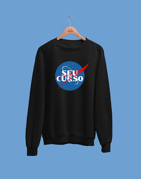 Moletom Básico Flanelado - Seu curso (Personalizável) - Nasa - Basic