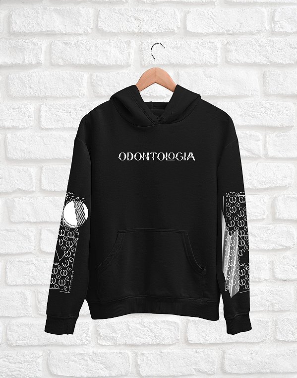 OUTLET - Moletom Canguru - Odontologia - Abstrato - TROCA NÃO DISPONÍVEL