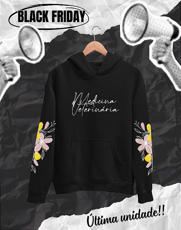 BLACK FRIDAY - MOLETOM CANGURU - MEDICINA VETERINÁRIA - DELICADO - PEÇA ÚNICA (TROCA NÃO DISPONÍVEL)