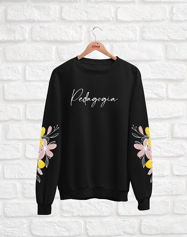 Outlet - Moletom Básico - Pedagogia - Delicado - TROCA NÃO DISPONÍVEL