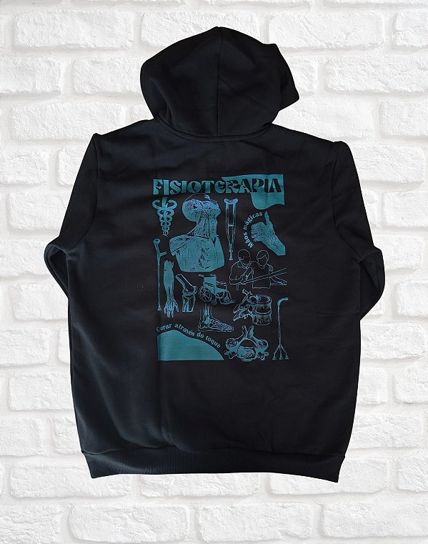 OUTLET - MOLETOM CANGURU - FISIOTERAPIA - É ARTE - TROCA NÃO DISPONÍVEL