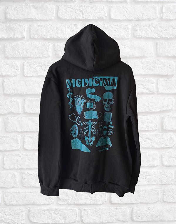OUTLET - Moletom Canguru - Medicina - É Arte - TROCA NÃO DISPONÍVEL