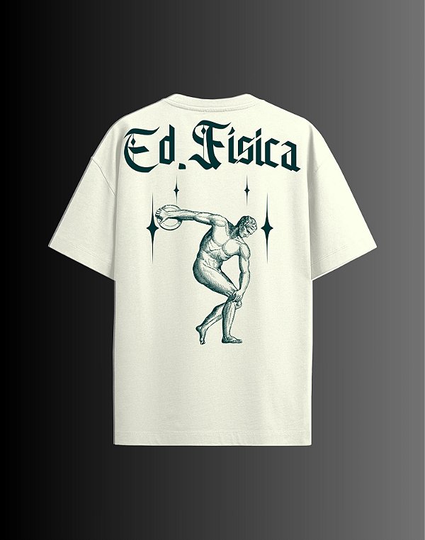 Camisa Oversized - Educação Física - Bling - Off White