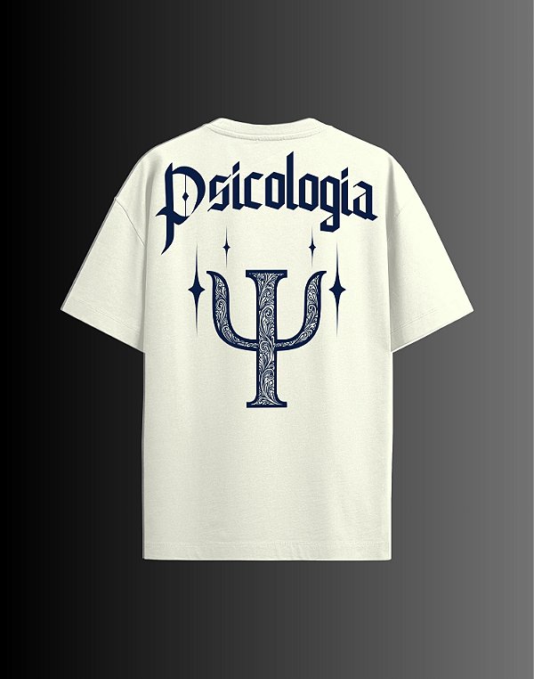 Camisa Oversized - Psicologia - Bling - Off White