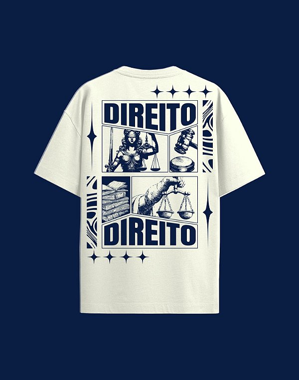 Camisa Oversized - Direito - Recortes - Off White