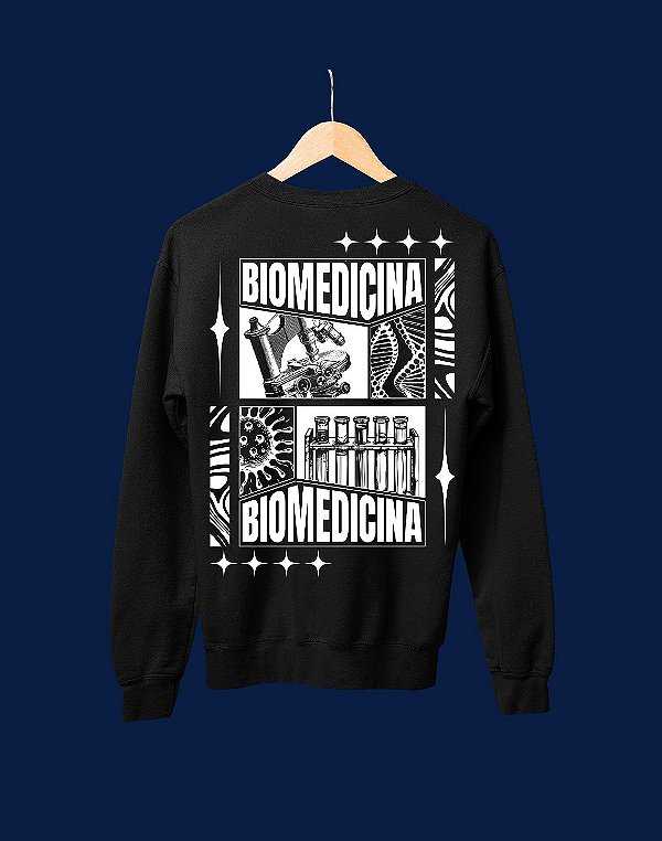 Moletom Básico Flanelado - Biologia - Recortes - Basic
