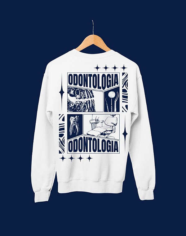 Moletom Básico Flanelado - Odonto - Recortes - Basic