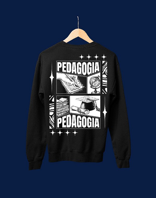 Moletom Básico Flanelado - Pedagogia - Recortes - Basic