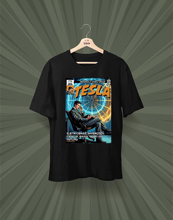 Camisa Universitária - Nikola Tesla - HQ - Basic