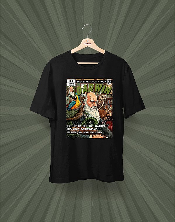 Camisa Universitária - Charles Darwin - HQ - Basic