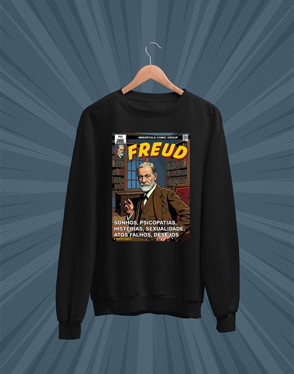 Moletom Básico Flanelado - Sigmund Freud - HQ - Basic