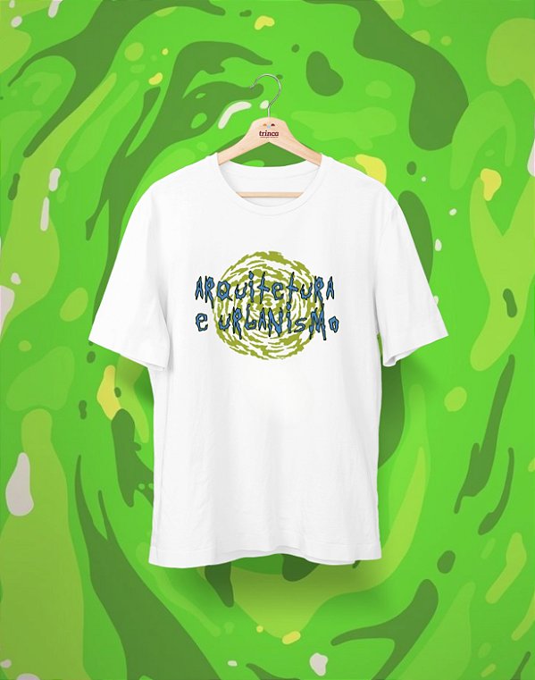 Camisa Universitária - Arquitetura e Urbanismo - Coleção Rick and Morty - Basic