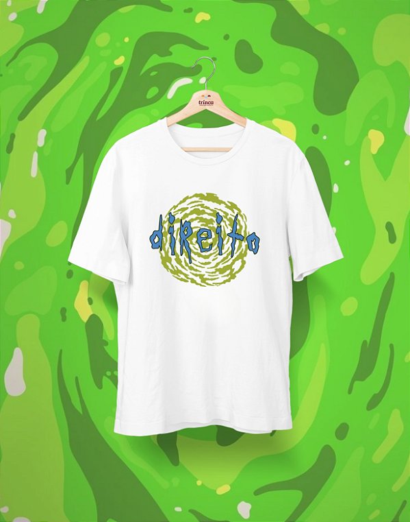 Camisa Universitária - Direito - Coleção Rick and Morty - Basic