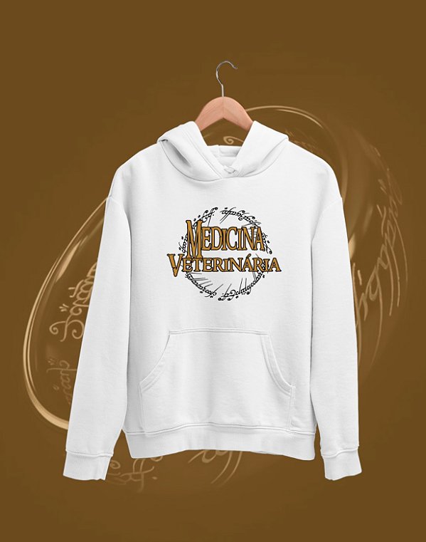 Moletom Canguru Flanelado - Medicina Veterinária - Senhor dos Anéis - Basic