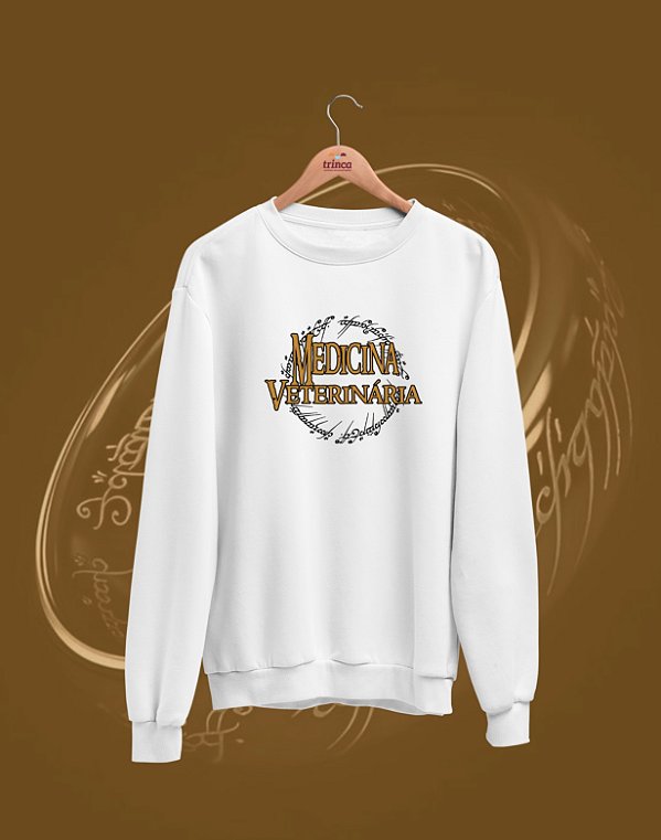 Moletom Básico Flanelado - Medicina Veterinária - Senhor do Anéis - Basic