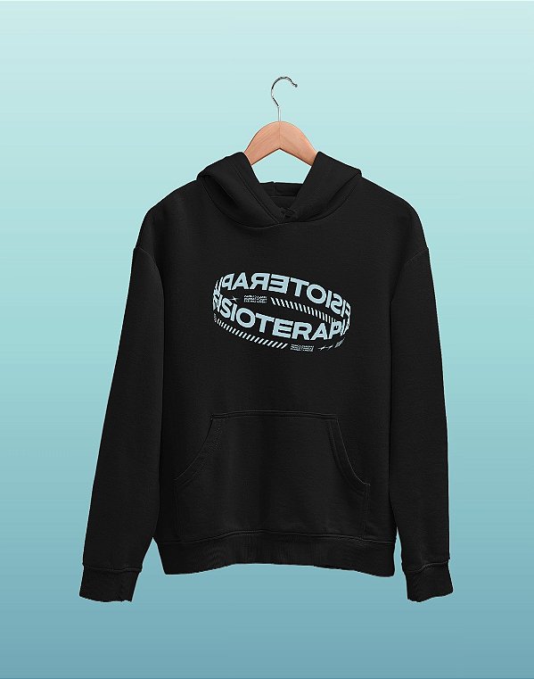 Moletom Canguru Flanelado - Fisioterapia - Holograma - Basic