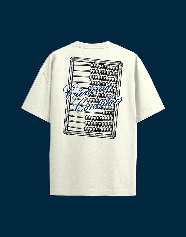 Oversized - Ciências Contábeis - Traços - Off White