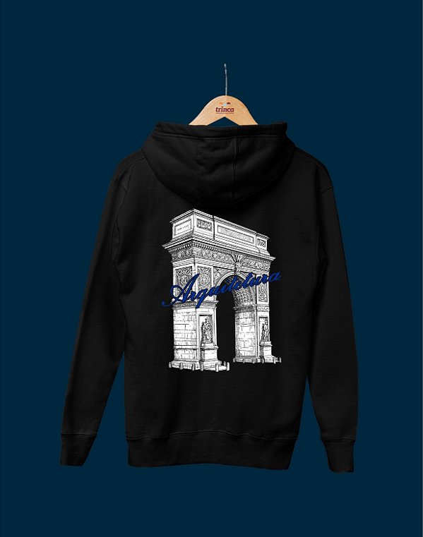 Moletom Canguru Flanelado - Arquitetura e Urbanismo - Traços - Basic