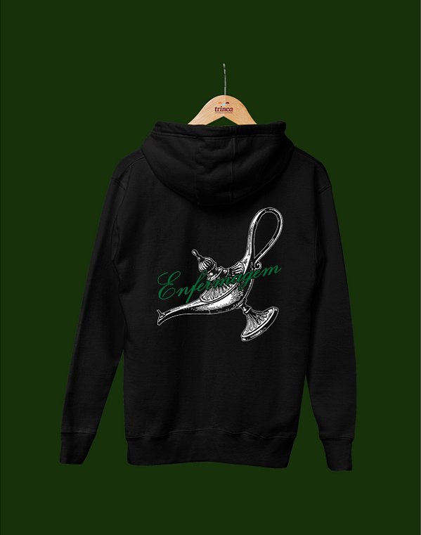 Moletom Canguru Flanelado - Enfermagem - Traços - Basic