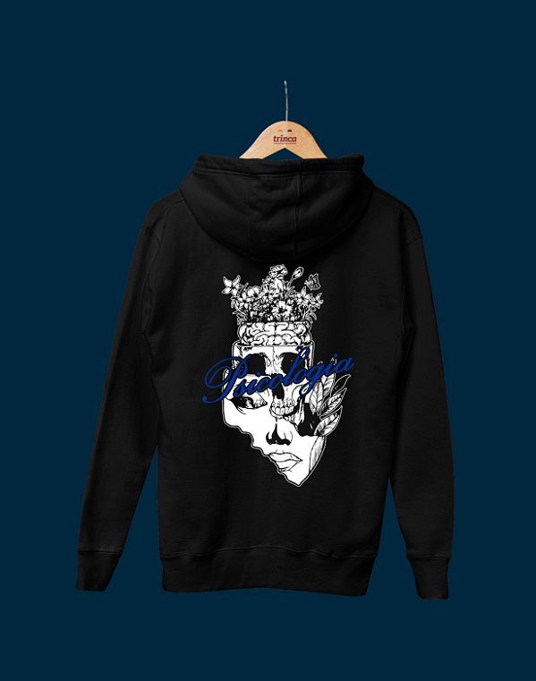 Moletom Canguru Flanelado - Psicologia - Traços - Basic