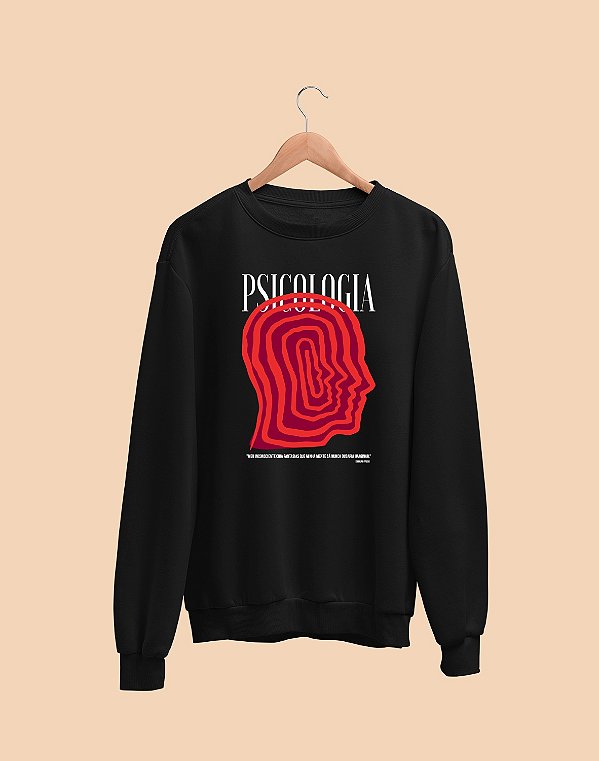 OUTLET - Moletom Básico - Psicologia - Inconsciente - TROCA NÃO DISPONÍVEL