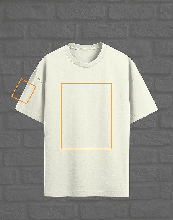 Oversized Personalizada - Estampa Frente e Manga