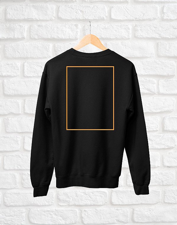 Moletom Básico Personalizado - Estampa Costas