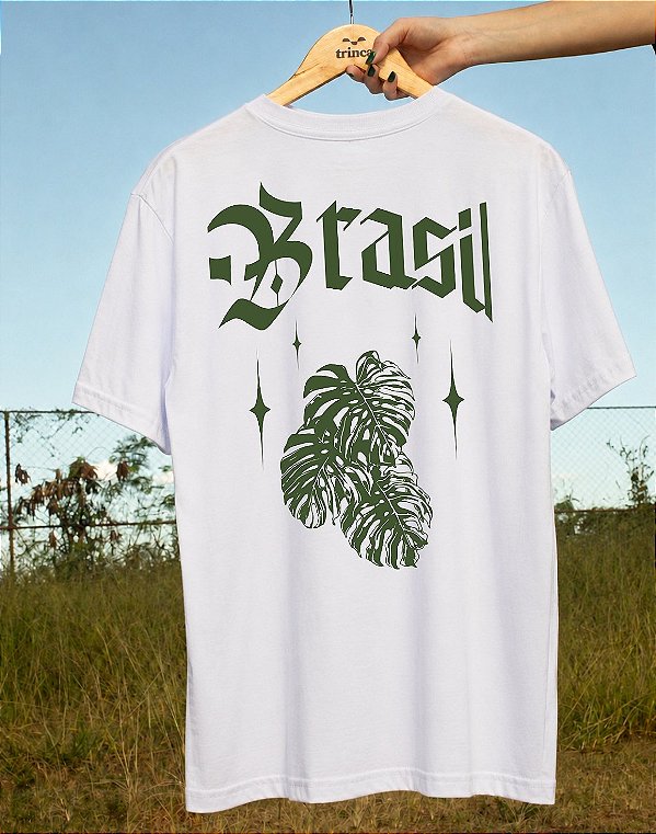 Camisa - Brasil com S - Bling Folhas