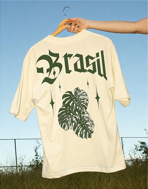 Oversized - Brasil com S - Bling Folhas