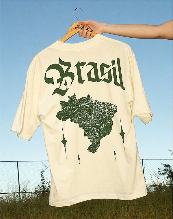 Oversized - Brasil com S - Bling Mapa