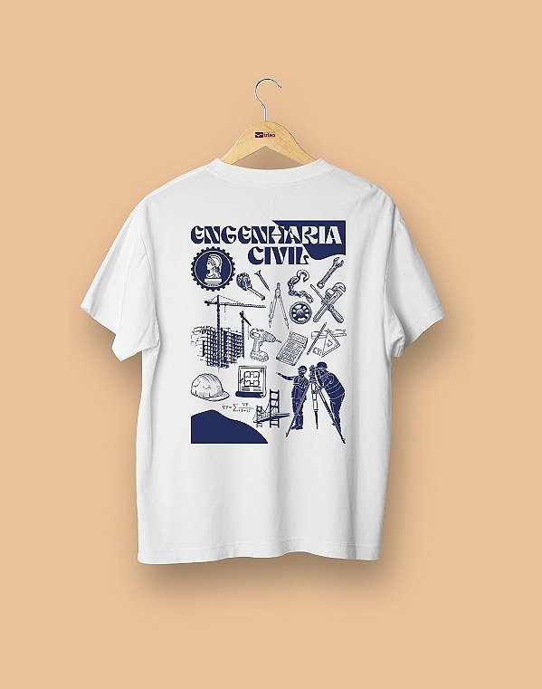 Camisa Universitária - Engenharia Civil - É Arte - Basic
