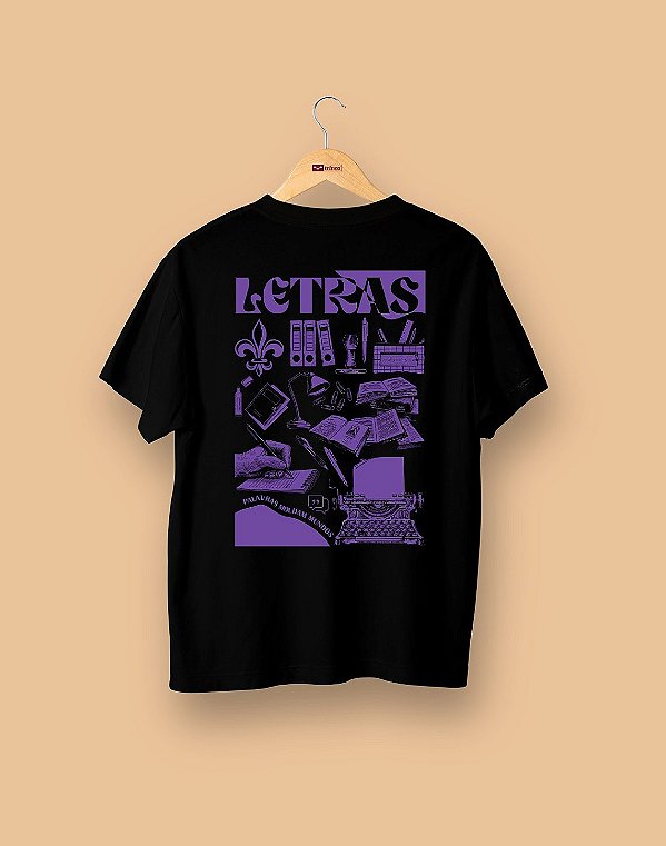 Camisa Universitária - Letras - É Arte - Basic